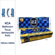 KCA 3ply Bathroom Tissue 1 Bundles X10Rolls x 8000 sheets (Toilet Paper)