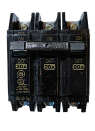20A Circuit Breaker 3 Pole Three Phase Bolt-on TQC ( GE) 20A 3P Bolt On Circuit Breakers