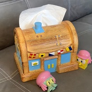 Crab Castle King Restaurant Tissue Box SpongeBob SquarePants Octopus Workplace Crab Castle King Cart