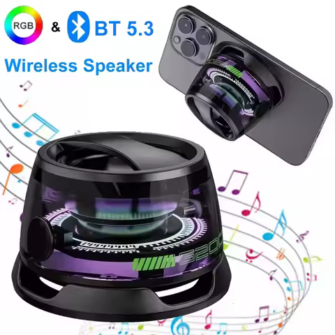 Portable Bluetooth Speaker G200 RGB Lighting Magnetic Speaker BT5.3 Mini Sound Box 7 Hours Playback 