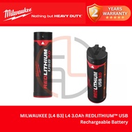 MILWAUKEE【L4 B3】L4 3.0Ah REDLITHIUM™ USB Rechargeable Battery