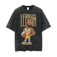 Psycho Crucify "Lebron James" Oversized T-Shirt | Stone Wash | Lebron James T-shirt | Nba | Basketba