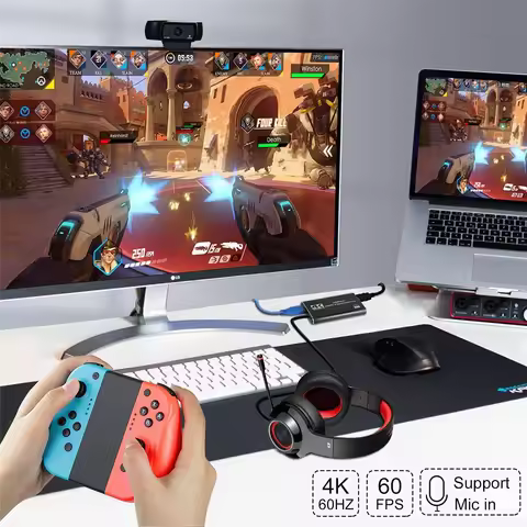 USB 3.0 4K HDMI Video Capture Card 1080P 60Hz Game Recording Grabber for Live Streaming PS4 OBS
