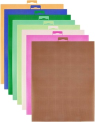8Pcs 8 Colors Plastic Mesh Canvas 14CT Mesh Plastic Canvas Sheets Mixed Color Plastic Mesh for Embro