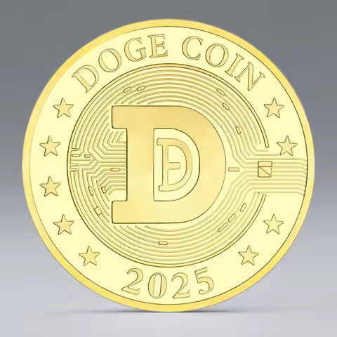 2025 American Eagle Currency Crypto Doge Coin Gold Plated Doge Crypto Virtual Collection Coin