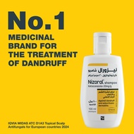 Nizoral® 2% Anti-Dandruff Shampoo, 100ml, Medical Treatment with Ketoconazole, Clinically Proven to 