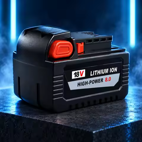 Rechargeable 8Ah Replacement Battery Compatible with Milwaukee M18 Power Tool Collection