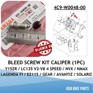 Yamaha Original Y15ZR / LC135 4S V2-V8 / Lagenda FI / NVX NMAX Avantiz Solariz Caliper Bleed Screw K