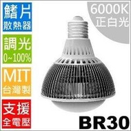 【台灣精製】可調光LED燈泡(幽浮概念款 PAR30; BR30)｜9W高亮度,廣角型,正白光(6000K)* LED崁燈 led軌道燈 LED珠寶燈 led嵌燈 LED植物燈)