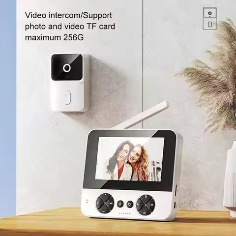 4.3 "Video intercom outdoor wireless doorbell smart home video doorbell with infrared night vision v