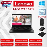 Laptop Lenovo X390 Core I5 G8 RAM 16GB SDD 512Gb Murah