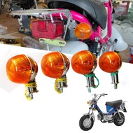 Yamaha ไฟเลี้ยวชิปปี้ หน้า+หลัง แบบเดิม หลอดไฟ 6V. ยามาฮ่า ชิปปี้ yl2 ทรงกลม 1 ชุด 4 ชิ้น ไฟส้ม