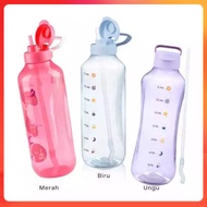 Tupperware 2L Giant Eco Bottle Outdoor Indoor Bekas Minuman Liquid Tight Blue Green Purple Pepel Bot