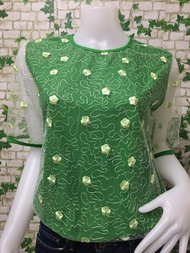 เสื้อผ้าผู้หญิง เสื้อลูกไม้ เสื้อผ้าแฟชั่น เสื้อสาวอวบ เสื้ออกงาน เสื้อใส่เที่ยว รุ่น42155