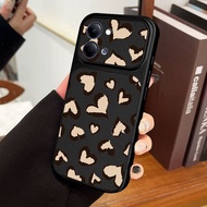YBD Phone Case For Vivo Y31D Pro Y05 Y11D Y21 Y11 Y51 Pro T5 T5X 5G Hot Sale Orange Heart Leopard Du