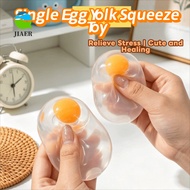 JIAER Yolk Egg Squishy Ball, Pinch Toy Transparent Egg Fidget Toy, Reduce Pressure Toy Simulation Eg