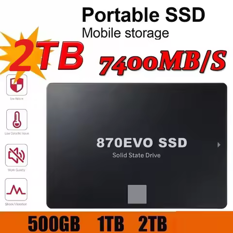 Solid State Disk SSD 870 EVO 1TB2TB4TB Internal HDD Hard Drive Sata3 2.5 Inch For Laptop Microcomput