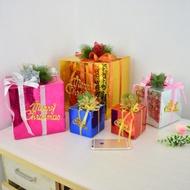 Christmas gift box / Christmas gift box set big gift packaging bag Christmas tree scene decoration