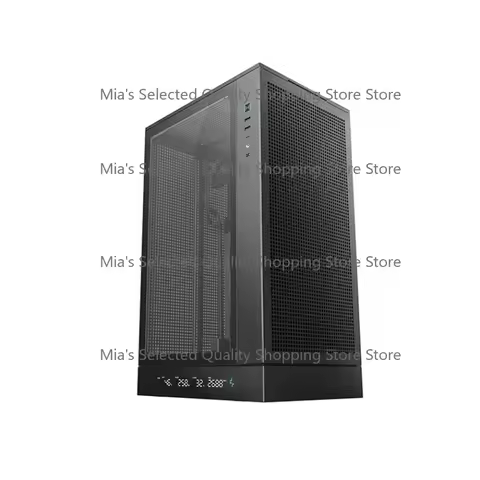 Case CH270 Digital Case Support Mini-ITX/M-ATX Motherboard with a Status Digital Screen for Gaming