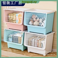 DR.STORAGE 28L/40L/60L Large Capacity Storage Box With Transparent Lid Stackable Toy Snack Storage C