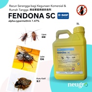 BASF Fendona SC (5L) Alpha-Cypermethrin 1.47% Insecticide Bed Bug Ant Cockroach House Fly Killer