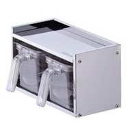 珍珠牌 不鏽鋼調味料收納架（附2個調味罐）