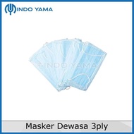 Masker Medis 3ply Surgical Mask Earloop Disposable Mask 1 box isi