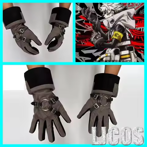 1 Pair Anime Gachiakuta Rudo Cosplay Gloves Luther Black Gloves Costume Accessories Prop ﻿Halloween 