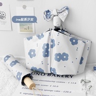 Payung berlapis hitam tiga lipatan, payung automatik sepenuhnya untuk matahari dan hujan, payung bol
