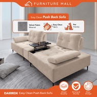 SKL Furniture DARREN Push Back EASY CLEAN Sofa Push back Pocket Spring Sofa / 2 seater sofa