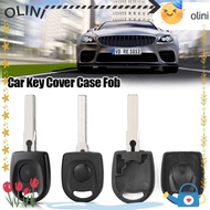 OLINI Car Key Shell, Uncut Blade Blank Key Transponder Key,  ABS HU66 HU162T Blade Car Key  for VW V