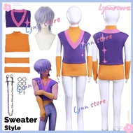 KPOP DEMON HUNTERS Cosplay Costume SAJA BOYS MYSTERY Sweater Suit Wig Animated KPOP Roleplay Outfit