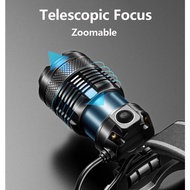 Smiling Shark TD8018 Powerful Head Lamp M77 8400 Lumens Sensor Headlight Ultra Bright Type-C Recharg