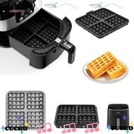CUCKO 1pcs Air Fryer Waffle Maker, Reusable Silicone Waffle Baking Mold, Square Waffle Mould for Nin
