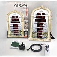 Azan Clock Mosque Pray Muslim Digital Azan Clock Wall Jam Azan Dinding Included Adapter