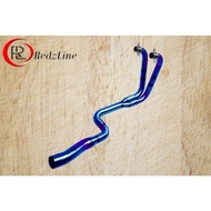 Exhaust neck Header ninja 250-cbr 250rr-Mt 25 blue