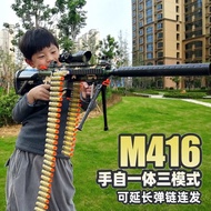 New M416 Toy Gun Rechargeable Electric Burst Blaster Soft Bullet Rifle Pistol peluru lembut Blaster Gun Electric