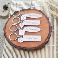 Gantungan Kunci Rose Gold Mirror Custom Nama | Ganci Custom Akrilik Miror Rexurior Laser Works