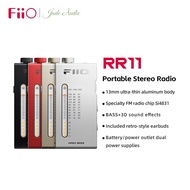 FiiO RR11 Portable HiFi FM Stereo Radio Receiver with Analog PVR Tuning BASS+3D Sound Effects 64MHz1