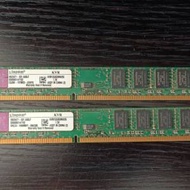 kingston ram DDR3 kvr1333 2g x 2條