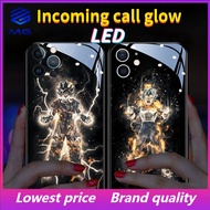 MG Dragon Ball Super Soldier Call Lighting LED Glass for Samsung S23Plus S23ultra phone case S24ULTR