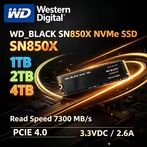 WD BLACK SN850X PCIe4.0 NVMe M.2 2280 SSD 1TB 2TB 4TB High Performance Gaming Hard Disk Notebook Des