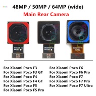 48MP 50MP 64MP Main Back Camera For Xiaomi Poco F6 F7 F5 Pro Ultra F4 F3 GT Rear wide Camera Module 