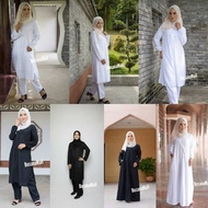 [READY STOCK] Jubah Seluar Cotton Jubah Dress Pakaian Muslimah Haji Umrah
