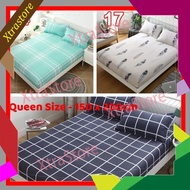 5-2🌟【 Murah Sekali】🌟Quality Korea Style Design Single Queen King Fitted Bedsheet Bed Sheet Tilam Pil