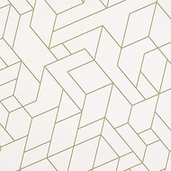 Heads FPT-1W Wrapping Paper, Made in Japan, 29.5 x 20.7 inches (75 x 52.5 cm), White, Gold, 50 Sheet