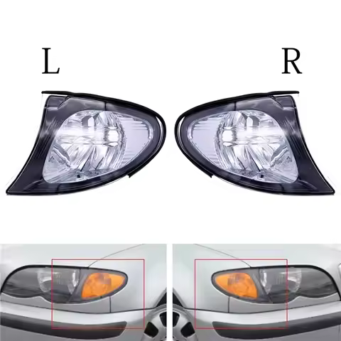 Housing Turn Signal Lamp Cover For BMW 3 series E46 4DR 318i 320i 325i 330i 2002-2005 Car LED Corner