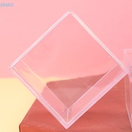 JRMO Clear Acrylic 5 Sided Jewelry Display Storage Box Case Square Cube Props Box HOT