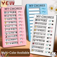 YYE My Chores Checklist, Self-discipline Reusable Daily Planner Memo, Plastic My Chores Detachable C