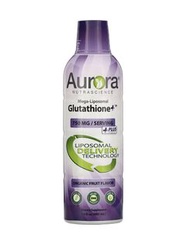 美國Aurora Nutrascience 特級脂質體榖胱甘肽750毫克+脂質體維他命C ,480 毫升(橙味)